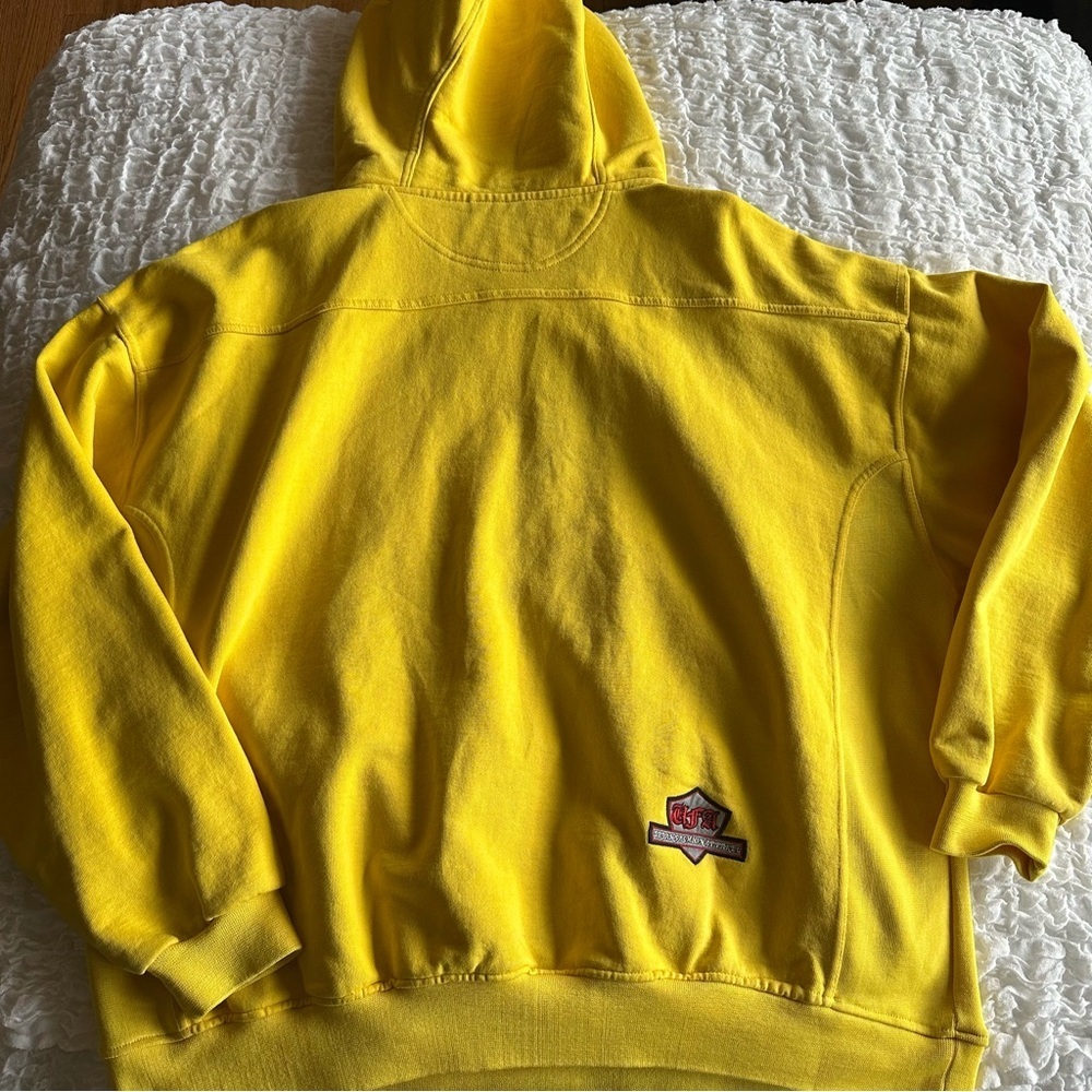 Sir Benni Miles Vintage Y2K Hip Hop Hoodie Yellow XL - Picture 16 of 16